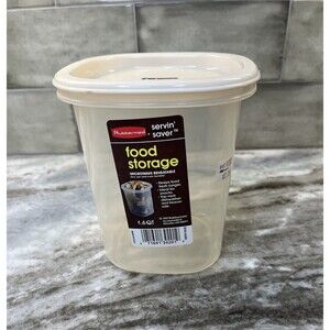 Vintage Rubbermaid 6 Cup #5 Servin Saver Food Storage Container Canister NEW